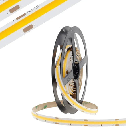 Banda LED COB – 12V, 24V, 48V si 220V | Fara Puncte Luminoase – LED-BOX