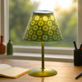 Lampă Solară Decorativă de Masă pentru Terasă, Model Floral, 2500K, Verde, IP44 LDM
