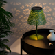 Lampă Solară Decorativă de Masă pentru Terasă, Model Floral, 2500K, Verde, IP44