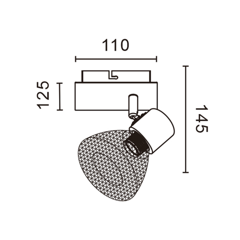 Aplica Tavan E14 Cu Abajur Din Plasă Metalică – Design Industrial