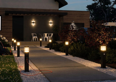 Stalp Malibu 80cm IP44 - vedere laterala
