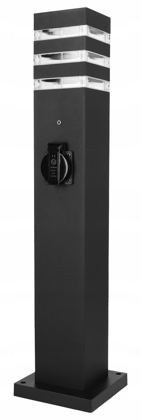 Stalp Malibu 80cm E27 - detaliu soclu si corp