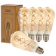 bec led E27, bec led vintage, bec led retro, bec LED E27 lumina calda, bec LED Amber filament spirala, becuri sticla Amber, becuri LED vintage, led-box.ro
