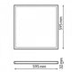 Panou LED High Lumen 60×60 cm | 25W | 4000 lm | 160 lm/W | No Flicker