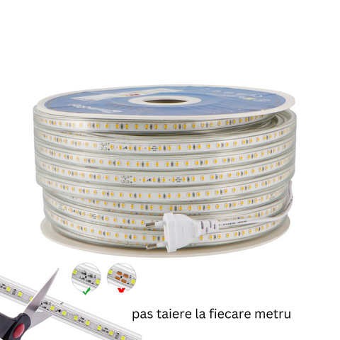 banda led 50m, banda led smd2835, cea mai buna banda cu led, banda cu leduri, banda led 220v, banda led exterior, banda led flexibila, banda led 120led/m, banda led IP65, banda cu led alimentare 220v, banda led acasa, banda LED alb cald, banda led alb rece, banda 220v alb natural-led-box.ro