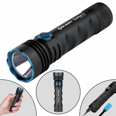 Lanterna Olight Seeker 4 Profesională cu Rază Lungă, led-box.ro