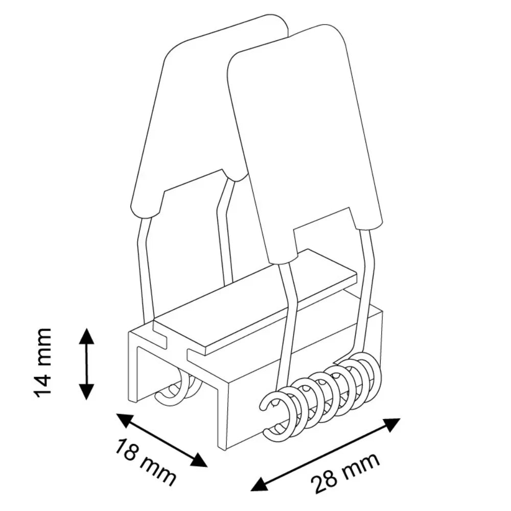Clips De Prindere Sina Incastrata 16mm, Pentru Montaj In Rigips – led ...