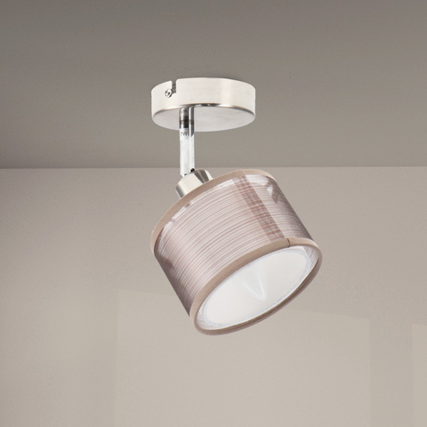 Detaliu abajur aplica crom pentru interior