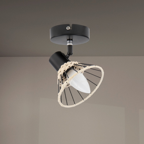 Corp iluminat cu bec E14 și design creativ
