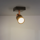 Aplica Seria Gold GU10 negru cu accente aurii, design compact
