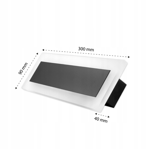 aplica moderna cu led pentru fatada, 90x300mm, lumina naturala, led-box.ro