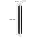 Aplica led liniara fatada, lungime 80cm, led-box.ro