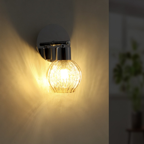 Aplica metalică cromată Guadix pentru interior