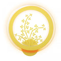 aplica LED copii Clover 32W cu design floral galben