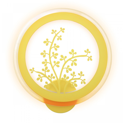 aplica LED copii Clover 32W cu design floral galben