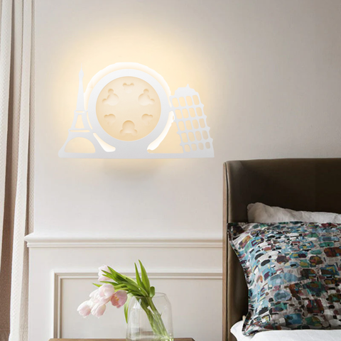 lampă LED decorativă Paris alb 3000K