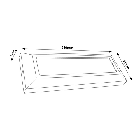 Lampă LED de exterior cu design modern și montaj aplicat led-box.ro
