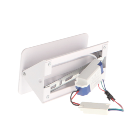 iluminat architectural perete alb mat, aplica LED design elegant si eficient