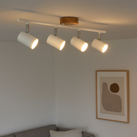 Iluminat interior modern cu 4 spoturi GU10