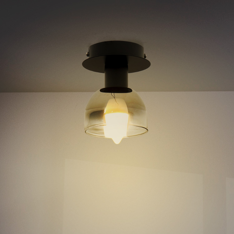 Spot tavan cu difuzor transparent montat pe plafon