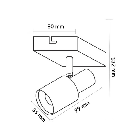 Lampă de perete modernă GU10, finisaj negru + auriu
