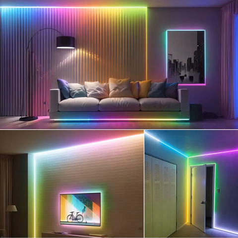 Bandă LED adresabilă COB 5m pentru gaming room