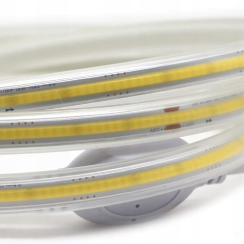 Bandă LED COB 230V 4000K pentru vitrine comerciale