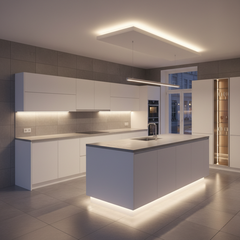 banda LED COB Point 220V lumină continuă, decor bucatarie