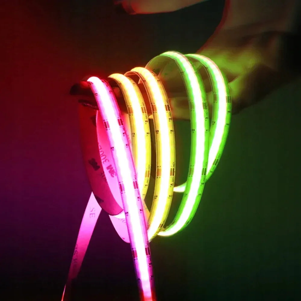 Banda LED COB RGB 12V 15W/m, 450 LED/m, 10mm | led-box.ro