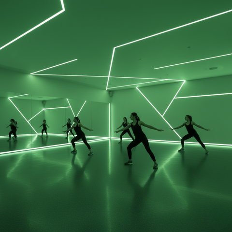 Bandă Neon FLEX Lime 24V 120LEDm lumină continuă