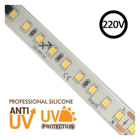 banda led 220v, banda LED SMD2835, banda LED 14W/m, Banda LED rezistenta, banda LED 20m, banda cu LED exterior, Banda LED la rola 20m, led-box.ro