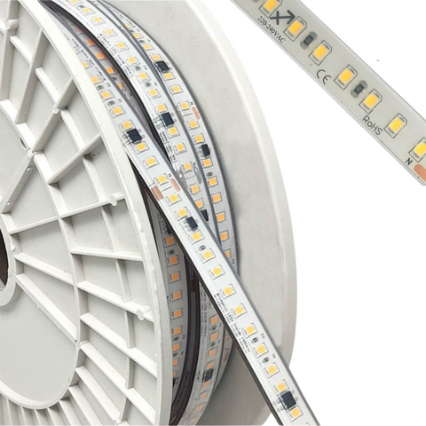 rola banda led 220V, SMD 2835 14w, taiere a fiecare 10cm, banda rezistenta la apa, led-box.ro