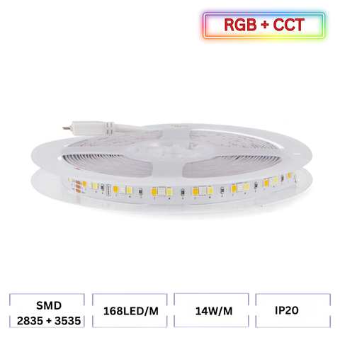 banda led 24v RGB+CCT, banda cu leduri 24v, banda led 5m, benzi led 24V, banda led dedeman, banda led interior, led-box.ro
