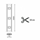 Bandă LED COB 220V alb cald 3000K, taiere la 10cm