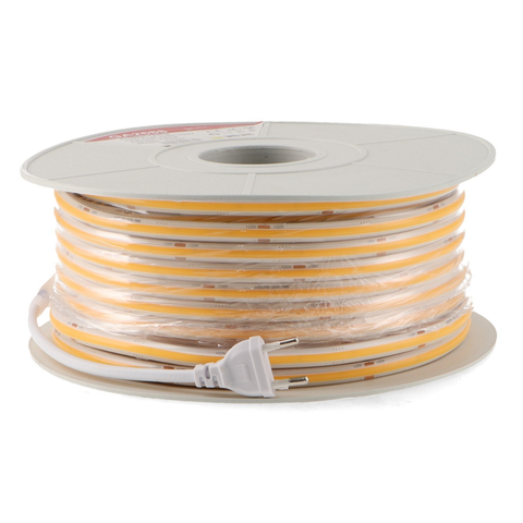 Bandă LED COB 220V IP67, lumină continuă fără puncte
