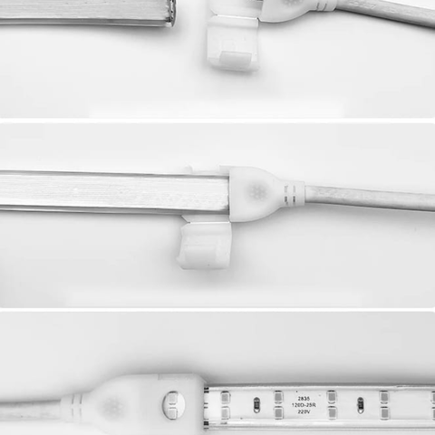 Bandă LED 230V COB 4000K cu bandă dublu adezivă