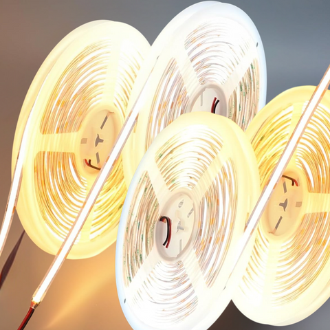 Banda LED COB 24V cu 10W/metru si 324 led/m, autoadeziva, ip20 led-box.ro