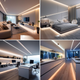 Banda LED COB 24V cu 10W/metru si 324 led/m, autoadeziva, ip20, rola 10m pentru interior, led-box.ro