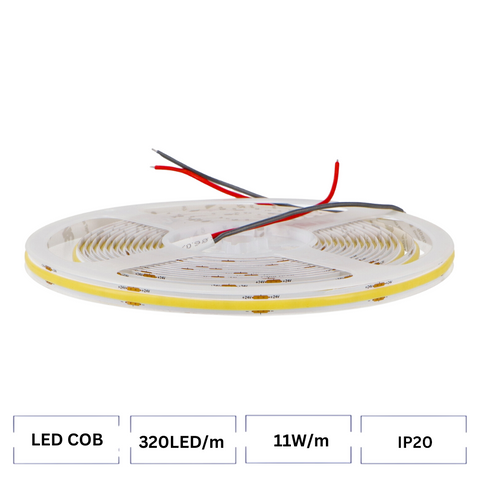 banda led COB 240V, banda cu leduri COB, banda COB 5m, benzi led 24V COB, banda led dedeman, banda led COB interior, led-box.ro