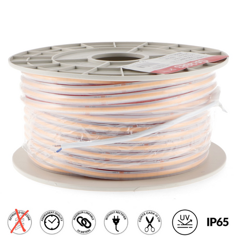 Bandă LED COB 220V alb rece 6000K, rezistenta la umiditate