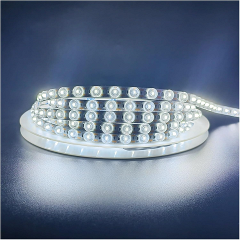 banda led optica, banda led cu lupa, banda led lentila optica, banda led 24v, banda led interior 10m, banda led smd2835, banda led 24w/m, led-box.ro