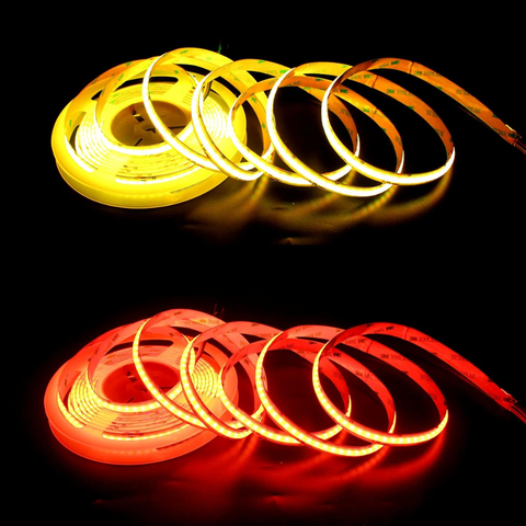 bandă LED COB RGB CCT 24V montaj profesional interior