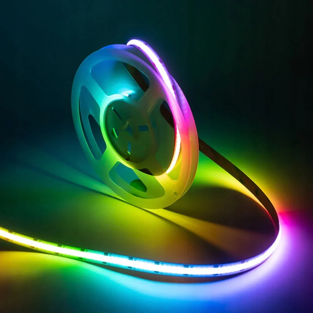 Banda LED COB RGB 12V 15W/m, 450 LED/m, 10mm | led-box.ro