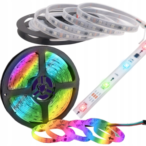 Bandă LED WS2811 cu efecte dinamice și control SPI