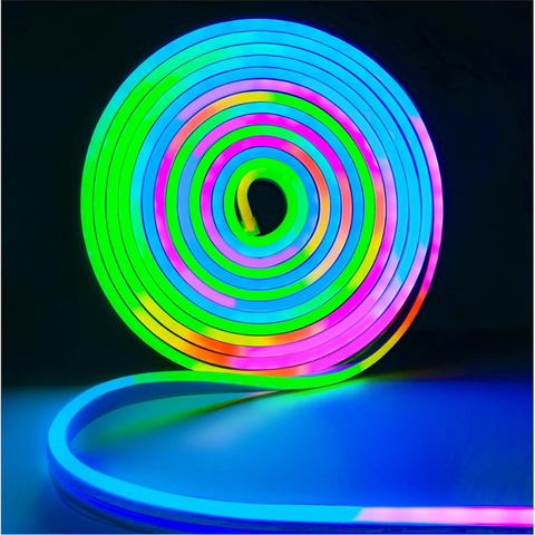 Neon flex LED 12V RGB, neon LED flexibil 50 metri, neonflex 14W/metru, iluminat LED dimabil RGB pentru reclame, banda neon LED IP65, neon LED flexibil pentru litere luminoase, banda LED RGB dimabilă, banda neon LED 50m exterior, banda LED RGB 14W/m, neon LED 12V iluminat decorativ, iluminat LED RGB reclame luminoase, led-box.ro