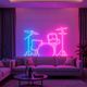 Bandă Neon LED Flex folosită pentru iluminat personalizat, dimabila, sincronizare cu muzica, led-box.ro