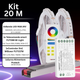 Bandă LED RGB 20m cu sursă 400W aluminiu
