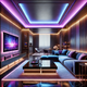 Bandă LED RGB 20m pentru living modern și spații open-space
