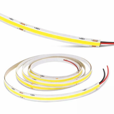 Bandă LED COB 48V DC 480 LED/m  4000K Alb Natural 5M IP20