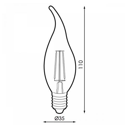 bec led lumanare, bec led flacara, bec led e4, becuri led tip lumanare, bec led lumina calda, bec led C35 E14, led-box.ro